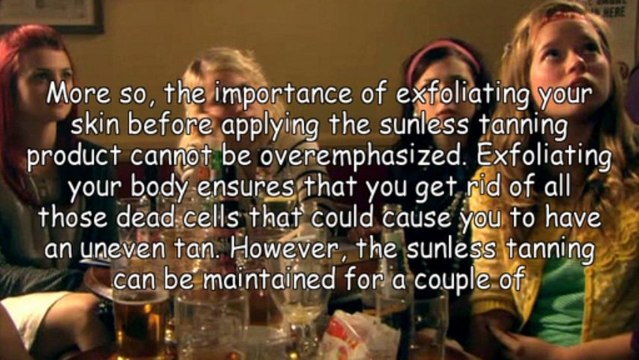 A Few Points To Consider When Using A Sunless Tanning Product