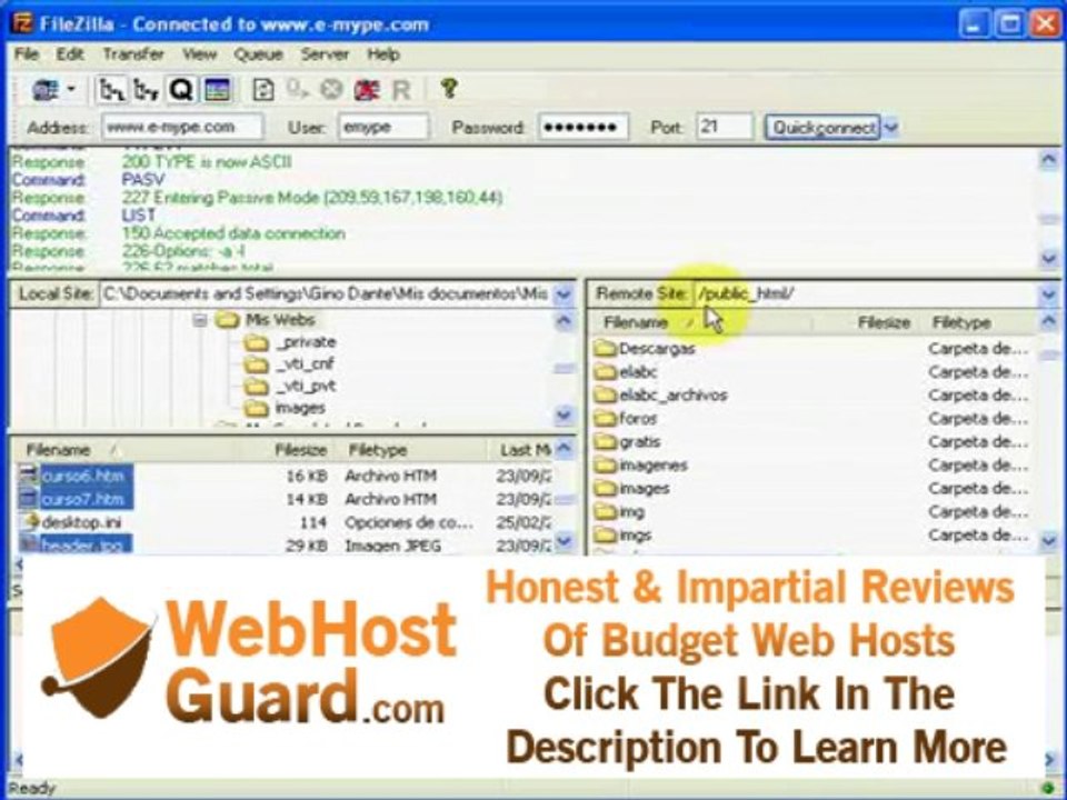 Como Subir Archivos a tu Hosting usando Fille Zilla