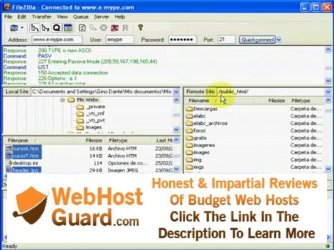 Como Subir Archivos a tu Hosting usando Fille Zilla
