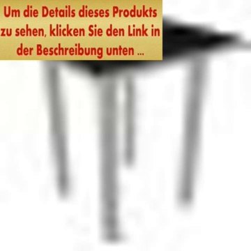 Angebote 36 Recycled Earth-Friendly Square Bar Table - Black with Silver Frame