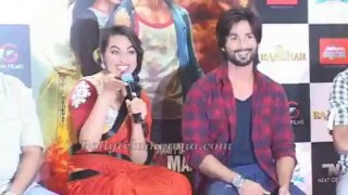 Sonakshi & Shahid In Chat With Media