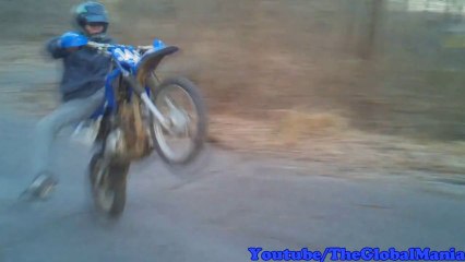 Epic Dirtbike Wheelie Fail   (Funny)