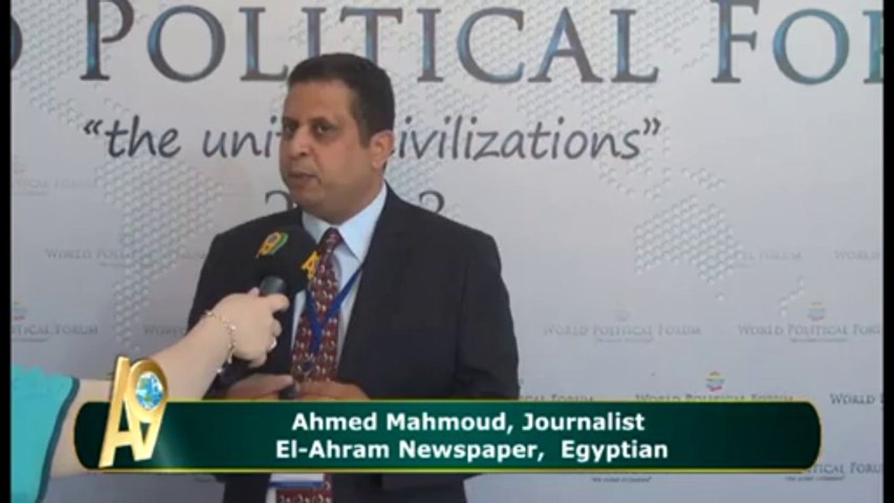 Ahmed Mahmoud, Journalist , El Ahram Newspaper, Egyptian