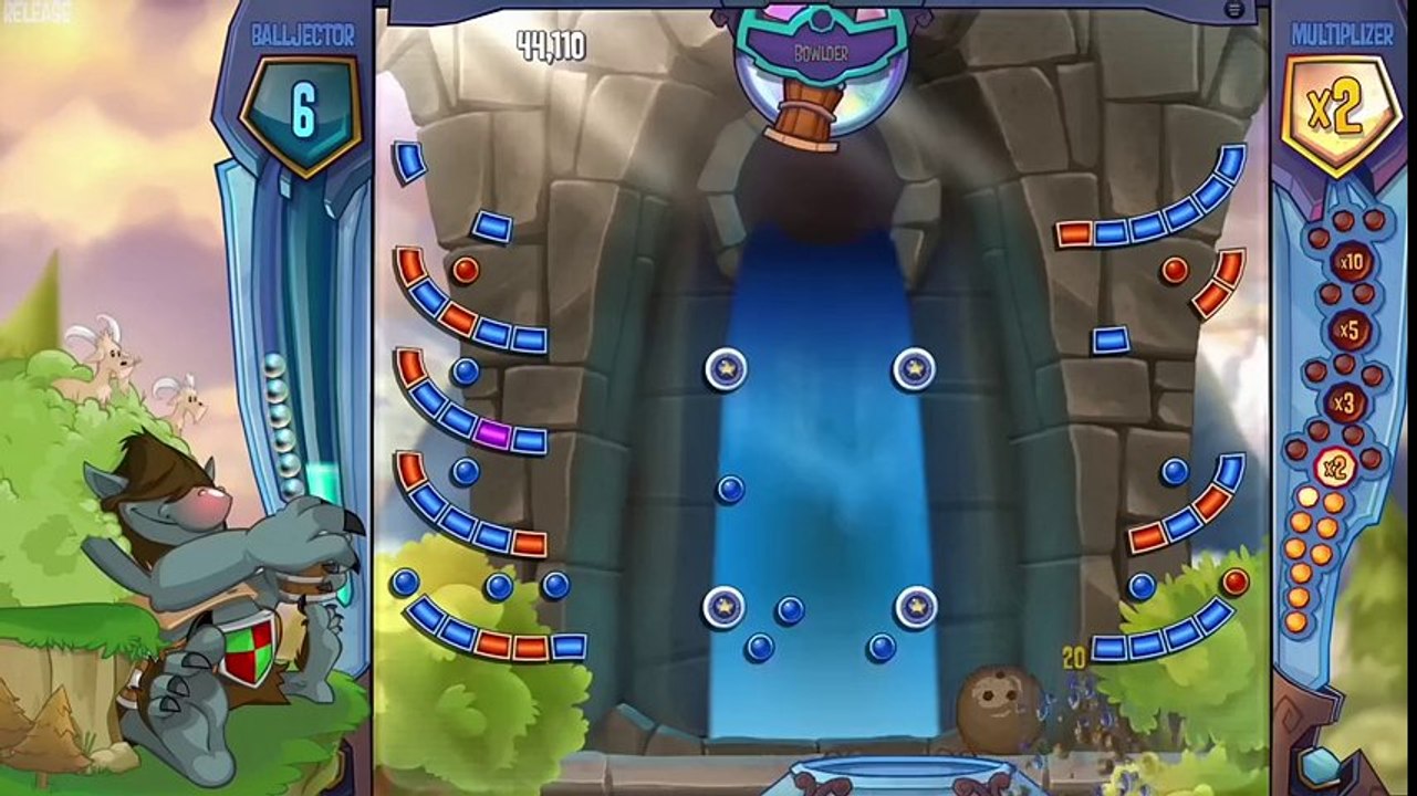 Peggle 2 - Maître Jeffrey en action