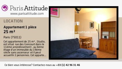 Appartement Studio à louer - Belleville, Paris - Ref. 7076