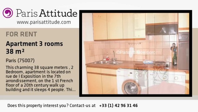 2 Bedroom Apartment for rent - Tour Eiffel, Paris - Ref. 555