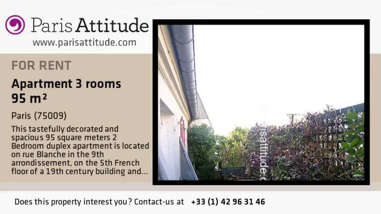 2 Bedroom Duplex for rent - Notre Dame de Lorette, Paris - Ref. 4326
