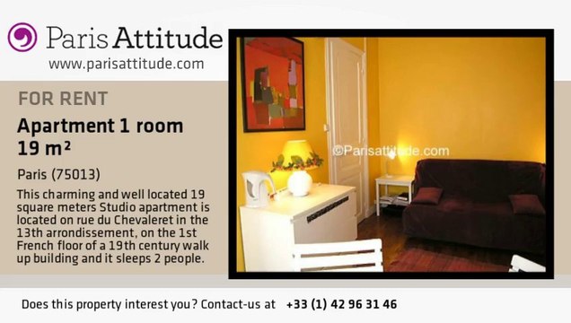 Studio Apartment for rent - Bibliothèque François Mitterrand, Paris - Ref. 3449