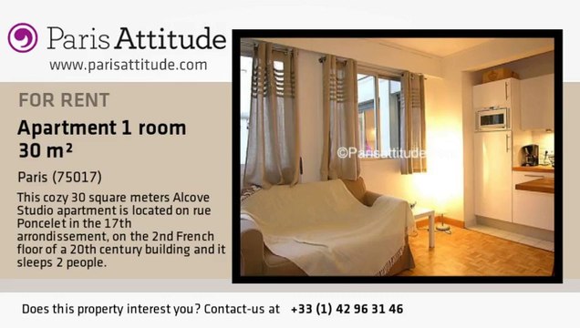 Alcove Studio Apartment for rent - Wagram, Paris - Ref. 4015