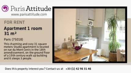 Studio Apartment for rent - Sacré Cœur, Paris - Ref. 2407