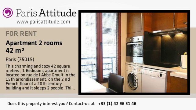 1 Bedroom Apartment for rent - Commerce, Paris - Ref. 5357