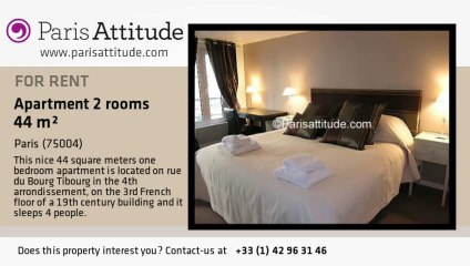 1 Bedroom Apartment for rent - St Paul, Paris - Ref. 1047