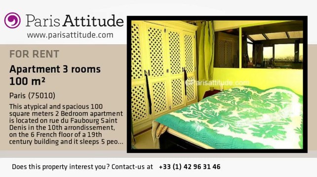 2 Bedroom Apartment for rent - Gare de l'Est/Gare du Nord, Paris - Ref. 4072