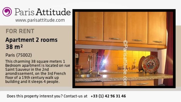 1 Bedroom Apartment for rent - Montorgueil, Paris - Ref. 2845