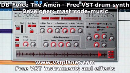 DB-Force The Amen - Free VST drum synth - vstplanet.com