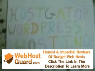 WordPress Hosting From Hostgator.