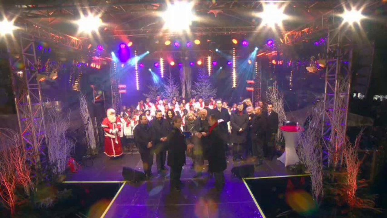 Strasbourg : Noël au pays des merveilles, le spectacle place Kleber (2013)