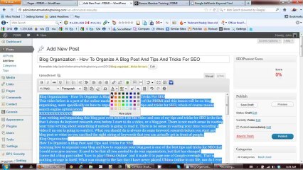 Search Engine Optimization Techniques PDF - Webpage Video 1 Part 1