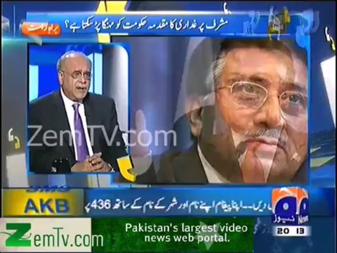 Pakistan Armed forces will not want Trial of Musharraf - Najam Sethi