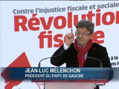 Jean-Luc Mélenchon: Hollande caresse le capital, le peuple répond Révolution fiscale - 01/12
