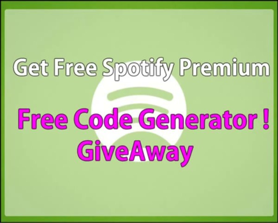 Spotify Code Generator Premium [ Fast Easy ] - video Dailymotion
