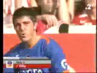 David Villa hat-trick in 5 minutes (23-4-2006)