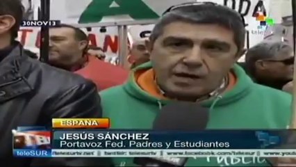 Millones de españoles marchan contra la reforma educativa