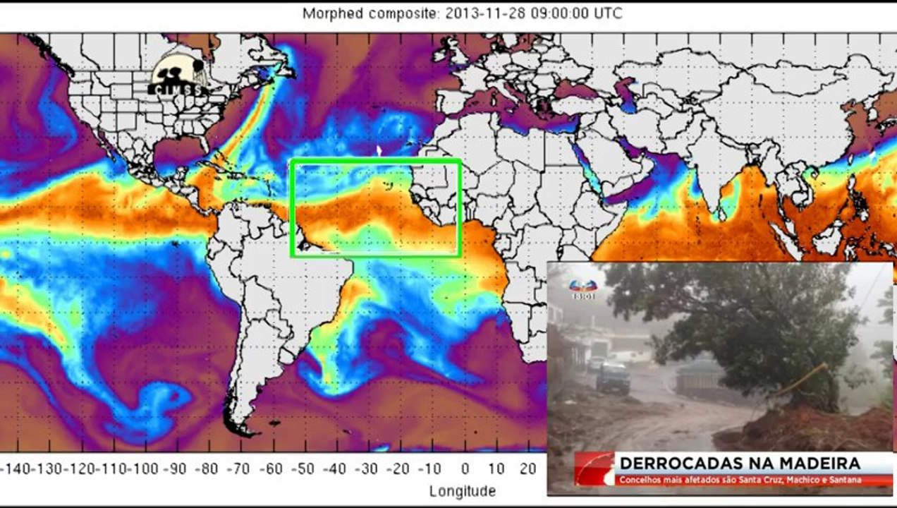 U.S. Navy & Airforce Weather modification over Atlantic (Madeira Island)