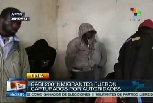 Capturan en Libia a casi 200 inmigrantes africanos