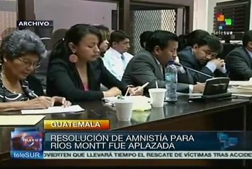 Guatemala: aplazan resolución de amnistía para exdictador Ríos Mont
