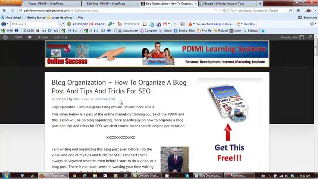 Search Engine Optimization Techniques PDF Part 2 Video 5