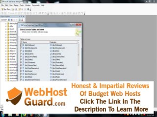 Upload Sql Server database  to website hosting