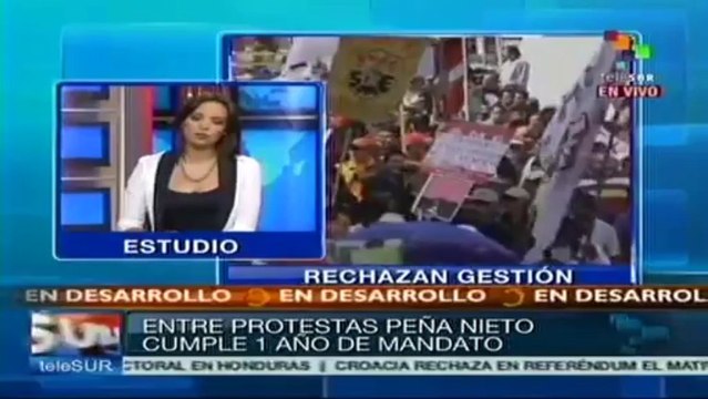 México: protestas marcan primer año de gestión de Enrique Peña Nieto