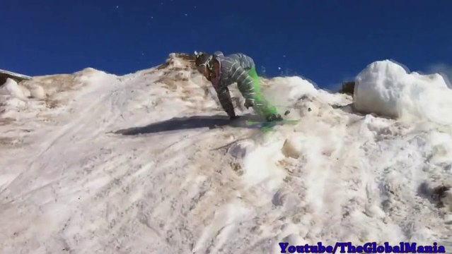 Ski Accident The Ski Jump Faceplant (Painful)