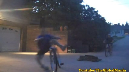 Bike Accident; Homemade Jump Fail