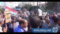 مظاهرة لتأييد الفريق السيسى أمام مسجد القائد إبراهيم بالإسكندرية 29/11/2013