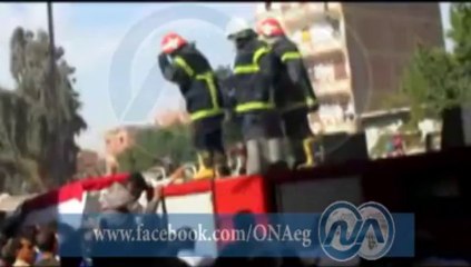 لحظات بالدموع اثناء تشييع جثمان معاون مباحث صان الحجر بالشرقية