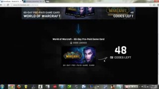 World Of Warcraft] FREE 60 Day Card Codes 2013 - NO DOWNLOADS - PROOF !
