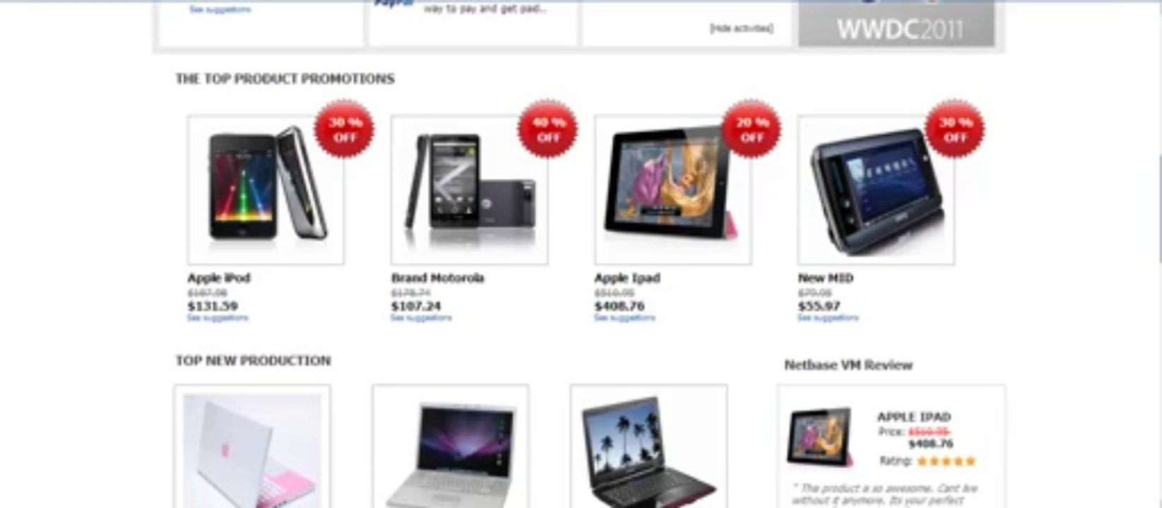 Joomla Ebay Virtuemart Template