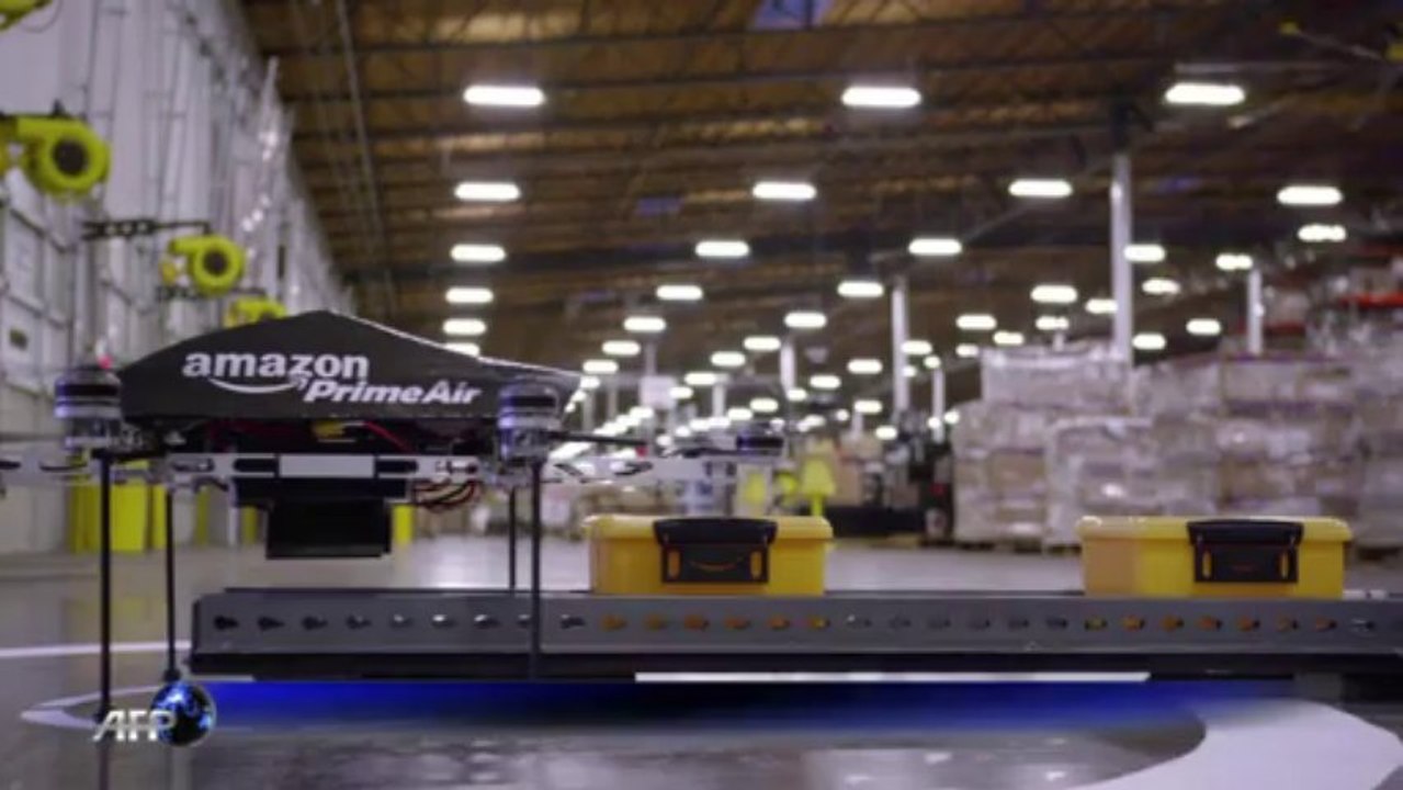Amazon unveils futuristic mini-drone delivery plan