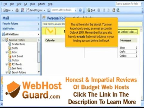 Setting up Outlook 2007 | Name.com Hosting Tutorial