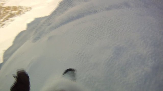 Freeride route Valluga - Zürs feb. 2013, Snowboard and ski - GoPro
