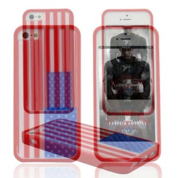Hytparts.com-For iPhone 5 Stylish USA United States Flag Hard Back Cover Case