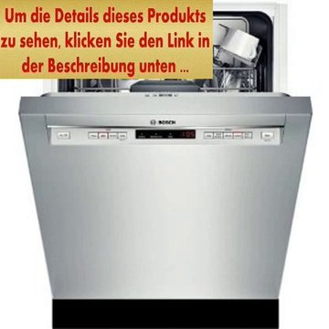 Angebote Bosch 300 Series SHE53TL5UC 24 15 Place Setting Recessed Handle Built In Dishwasher In Stainless Steel
