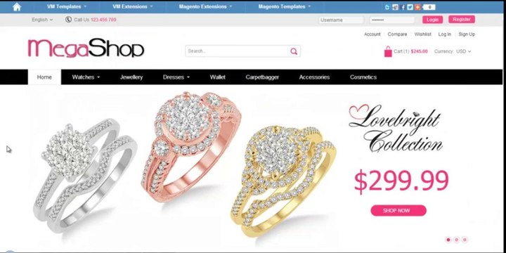 MEGASHOP RESPONSIVE MAGENTO THEMES