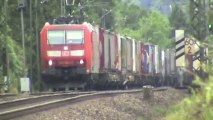 Züge zwischen Sinzig und Bad Breisig, 2x 140, 152, 185, 120, 3x 101, 2x 146, 6x 460