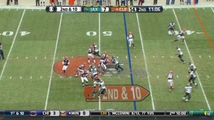 Jaguars defense, sack, 8-yd loss