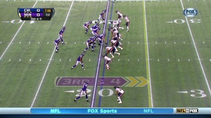 Bears defense, sack, 6-yd loss