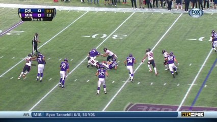 Bears defense, sack, 9-yd loss