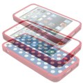 Hytparts.com-For iPhone 5 Slim Polka Dots Protector Hard Skin Cover Slider Bumper Case